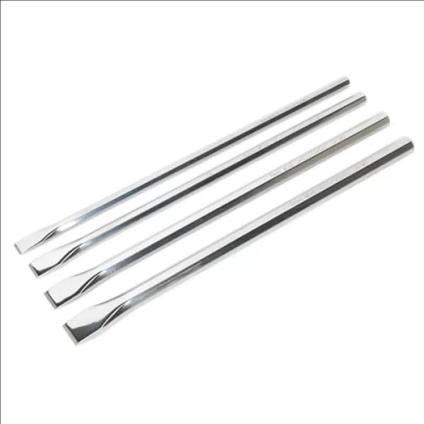 Image of Genuine SEALEY AK9148 Chisel Set 4pc Extra-Long