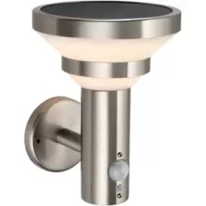 Image of Modern Solar Powered Wall Light with PIR & Photocell Automatic Outdoor Lighting