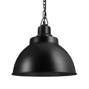 Image of Industville Brooklyn 13" Dome Pendant / Black and Black Holder