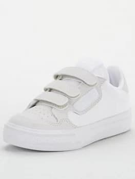 Image of Adidas Originals Continental Vulc Childrens Trainers - White