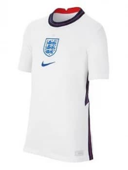 Image of Nike Junior England 2020 Home Short Sleeve Stadium Shirt - White