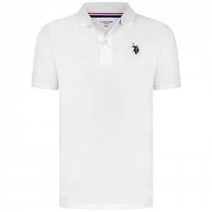 Image of US Polo Assn Pique Polo - Bright White