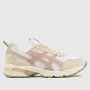 Image of ASICS Gel-1090v2 Trainers In White & Beige