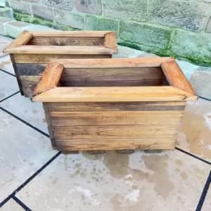 Image of Charles Taylor 2 Piece Small Trough Set, Brown