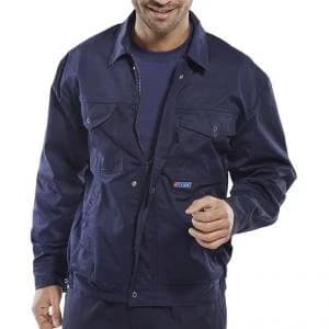 Image of Super Click Workwear Drivers Jacket 50" Navy Blue Ref PCJHWN50 Up to