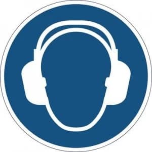 Image of Durable 172906 Symbol - Use hearing protection- Blue (Ø x H) 430 mm x 0.4 mm