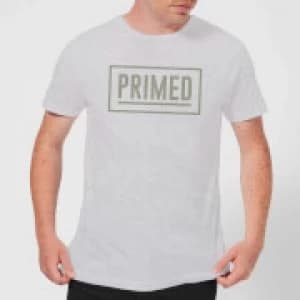 Image of Primed Box Logo T-Shirt - Grey - 3XL