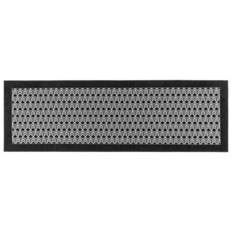 Image of JVL JVL Allure Machine Washable Entrance Runner Doorma Runners 50x150cm Black 72512403000