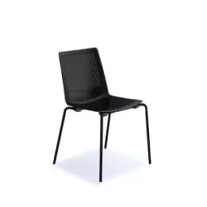 Image of Harmony multi-purpose chair with Black 4 leg frame - black