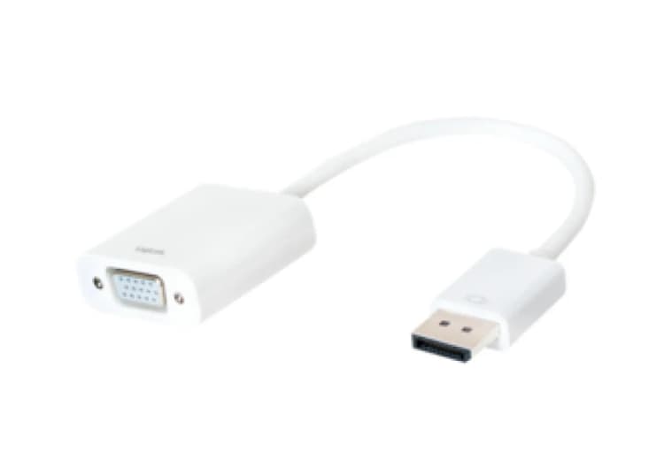 Image of LogiLink CV0059B video cable adapter VGA (D-Sub) DisplayPort White