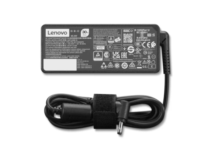 Image of Lenovo 4X21K07722 power adapter/inverter Indoor 65 W Black