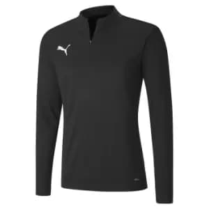 Image of Puma Ftblplay 1/4 Zip Top (medium, Puma Black/Asphalt)