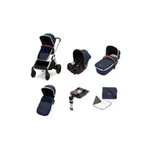 Image of Ickle Bubba Eclipse Midnight Blue Travel System with Galaxy Car S...