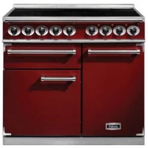 Image of Falcon F1000DXEIRD-N 100140 100cm Deluxe Induction Range Cooker - Red