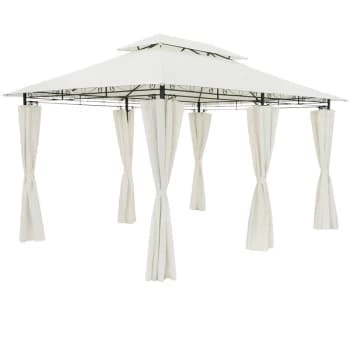 Image of Casaria - Gazebo Pavilion Garden Topas 3x4m Cream