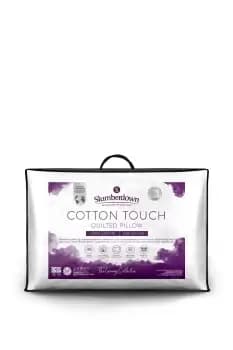 Image of Single Luxury Cotton Touch Quilted Firm Support Pillow