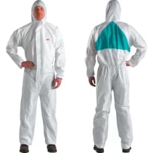 Image of 4520M Protective White Coveralls CE Type 5/6 (M)