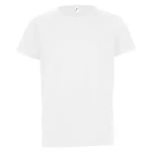 Image of SOLS Childrens/Kids Sporty Unisex Short Sleeve T-Shirt (6yrs) (White)
