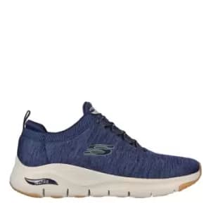 Image of Skechers Arch Fit Mesh Slip-On W Stretch La - Blue