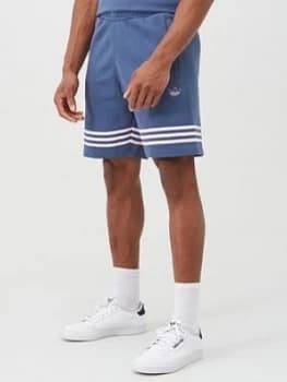 Image of adidas Originals Outline Shorts - Blue, Size XL, Men