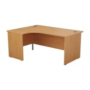 Image of 1600 X 1200 Panel Left Hand Radial Desk Beech