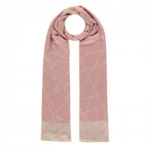Image of Calvin Klein Scribble Scarf - Sand/SilPnk 0F7