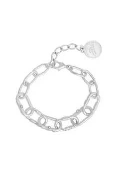 Image of Silver 'Courage' Chunky Chain Bracelet