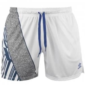 Image of Umbro Azteca Shorts - White/Blue/Surf
