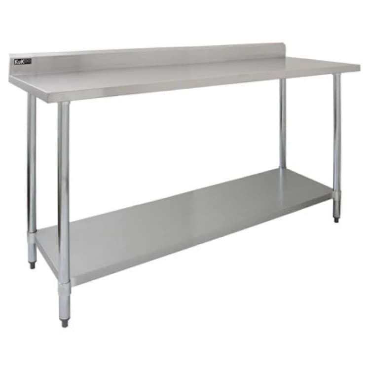 Image of Commercial Stainless Steel Catering Table - 6ft Wide