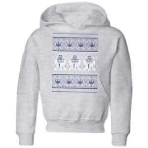 Image of Star Wars R2-D2 Knit Kids Christmas Hoodie - Grey - 5-6 Years