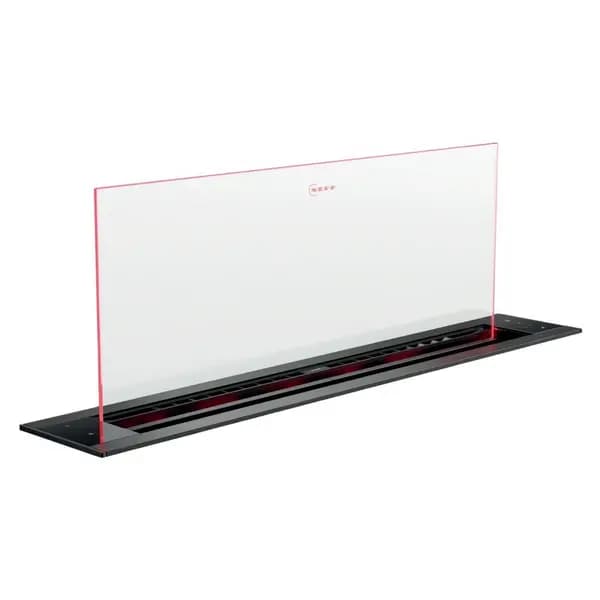 Image of Neff N90 80cm Clear Glass Downdraft Hood - Black I88WMM1S7B