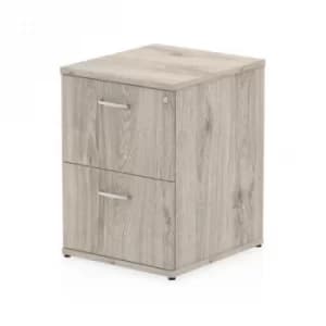Image of Impulse Filing Cabinet 2 Drawer Grey Oak