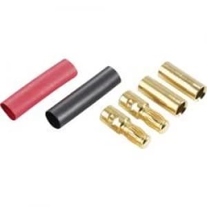 Image of Banana plug Plug straight Socket straight Pin diameter 5.3mm Red Black