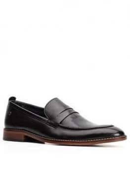 Image of Base London Lens Penny Loafer Shoe - Black