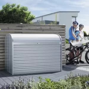 Image of Biohort StoreMax 6' x 3' Roller Shutter Storage Box 190 - Metallic Silver