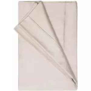 Image of Belledorm 450 Thread Count 100% Pima Cotton Flat Sheet, Oyster, Emperor