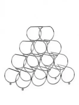 Image of Premier Housewares Metal Wire 10-Bottle Pyramid Wine Rack