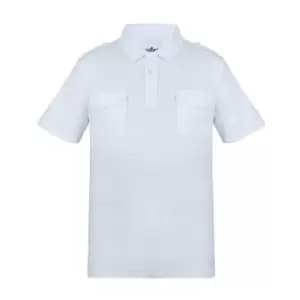 Image of Soviet Double Pocket Polo Shirt Mens - White