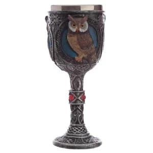 Image of Owl Celtic Goblet - Decorative Only