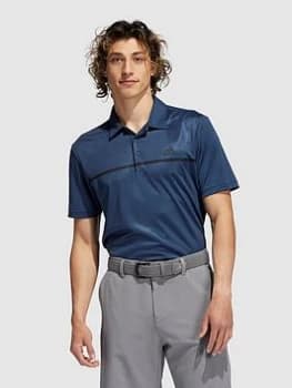 Image of adidas Golf Chest Print Polo - Navy Size XL Men