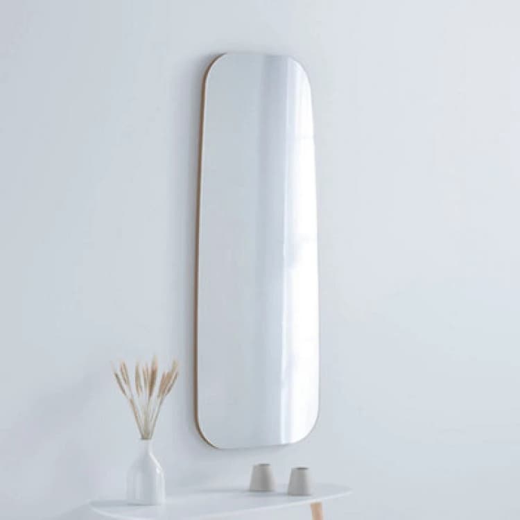Image of Yearn Mirrors Hoxton Frameless Gold Organic Mirror 119x44cm Gold