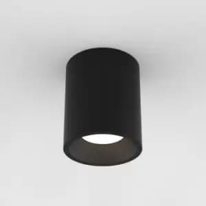 Image of Kos Outdoor Round Surface Mounted LED Downlight Textured Black IP65