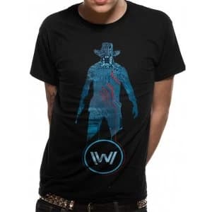 Image of Westworld - Unisex Large Blue Man T-Shirt (Black)