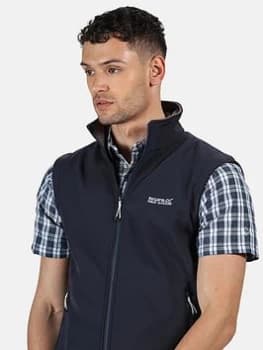 Image of Regatta Blue 'Bradwell Iii' Full Zip Softshell Bodywarmer - S