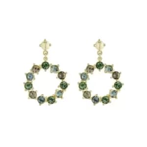 Image of Ted Baker Crissty Large Crystal Hoop Drop Earrings