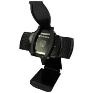 Image of Verbatim AWC-01 Full HD webcam 2560 x 1440 Pixel, 1920 x 1080 Pixel Clip mount, Stand