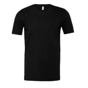 Image of Bella + Canvas Adults Unisex Heather CVC T-Shirt (L) (Black Heather)