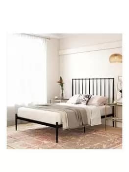 Image of Giulia Modern Metal King Size Bed - Black