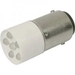 Image of LED bulb BA15d Cold white 24 Vdc 24 V AC 1200 mcd CML