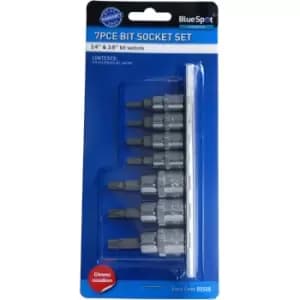Image of 7 Piece 1/4" (T10-T25) & 3/8" Torx Socket Set (T27-T40)